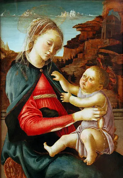 Madonna and Child (Madonna Guidi, Louvre) Sandro Botticelli